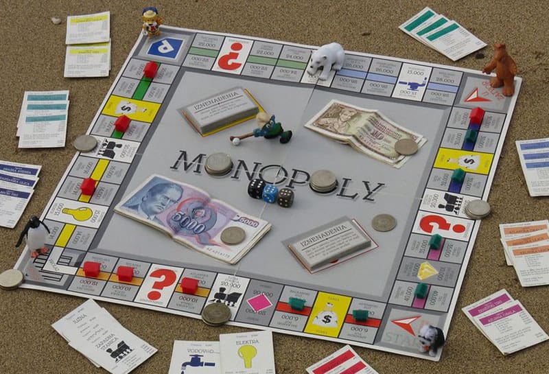 Classic monopoly game board